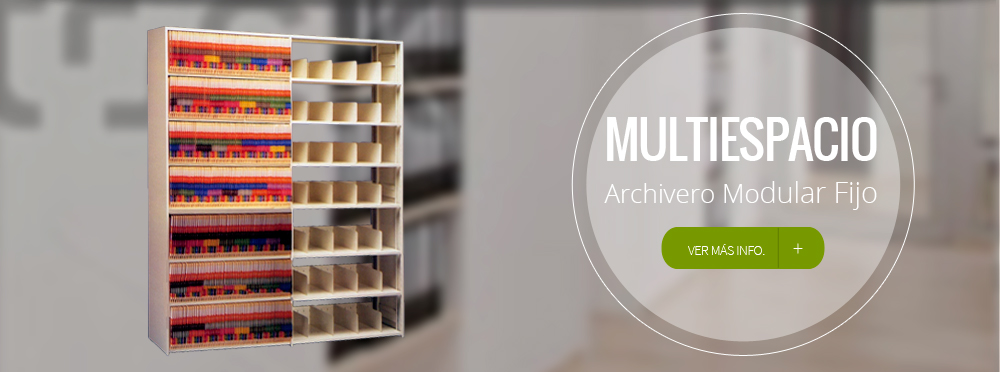 Multiespacio, archivero modular fijo